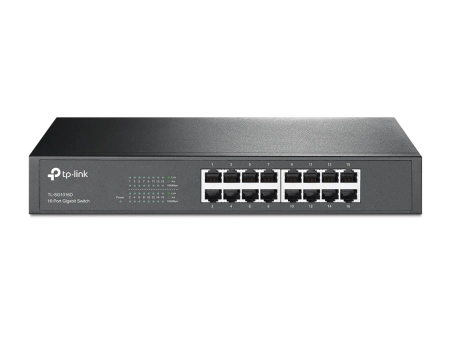 TP-Link (TL-SG1016D) - 16-Port Gigabit Switch - Brown