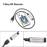 17-Key RF USB RGB - LED Controller