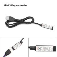 3-Key Mini USB RGB - LED Controller